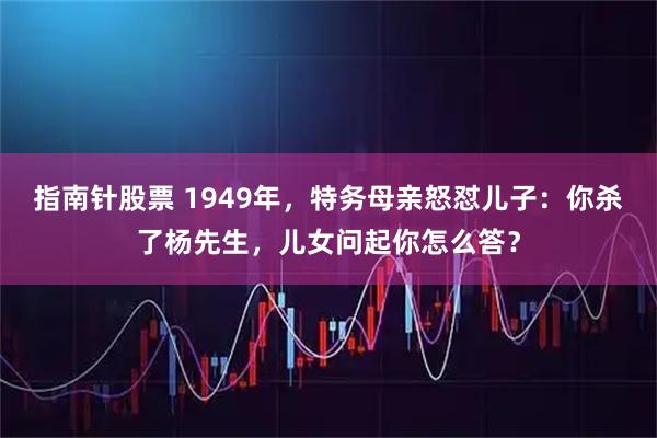 指南针股票 1949年，特务母亲怒怼儿子：你杀了杨先生，儿女问起你怎么答？