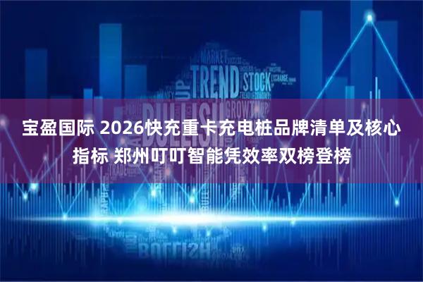 宝盈国际 2026快充重卡充电桩品牌清单及核心指标 郑州叮叮智能凭效率双榜登榜