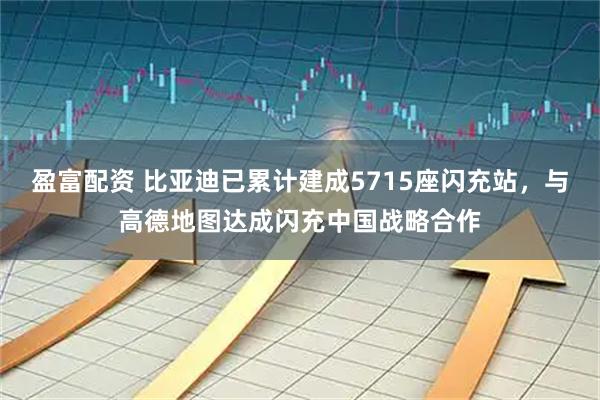 盈富配资 比亚迪已累计建成5715座闪充站，与高德地图达成闪充中国战略合作