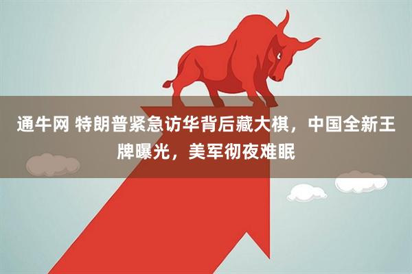 通牛网 特朗普紧急访华背后藏大棋,中国全新王牌曝光,美军彻夜难眠