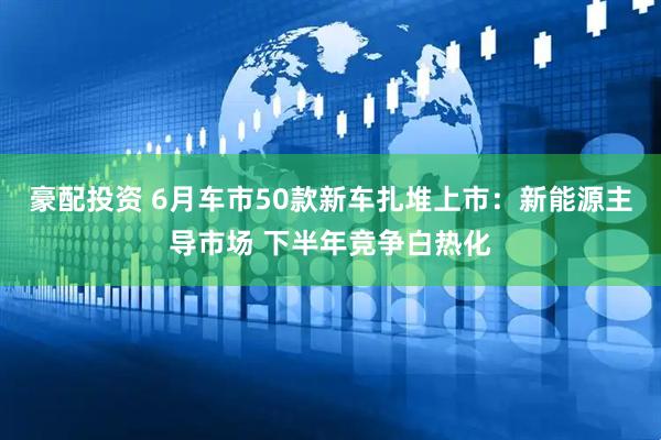 豪配投资 6月车市50款新车扎堆上市：新能源主导市场 下半年竞争白热化