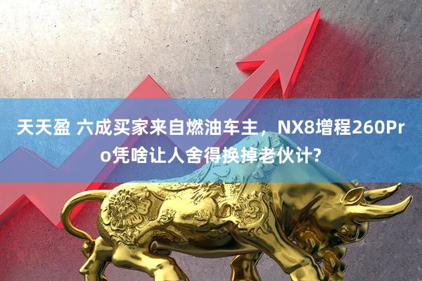 天天盈 六成买家来自燃油车主，NX8增程260Pro凭啥让人舍得换掉老伙计?