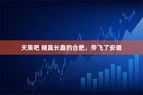 天策吧 赌赢长鑫的合肥，带飞了安徽