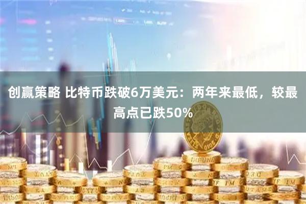 创赢策略 比特币跌破6万美元：两年来最低，较最高点已跌50%
