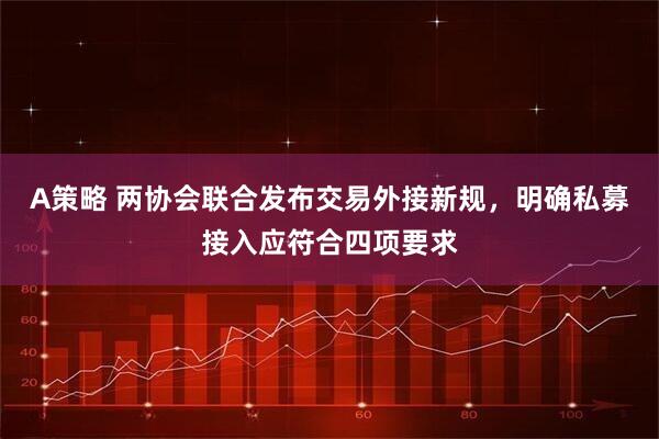 A策略 两协会联合发布交易外接新规，明确私募接入应符合四项要求